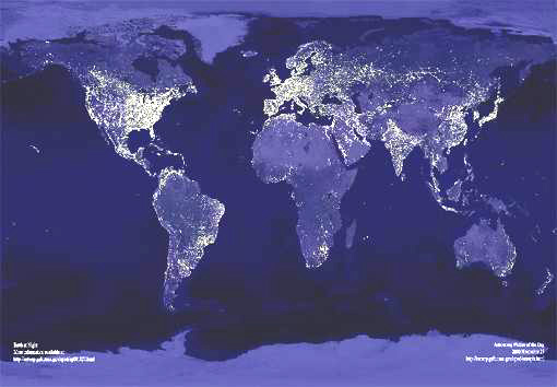 Some Satellite Photos Of Earth At Night